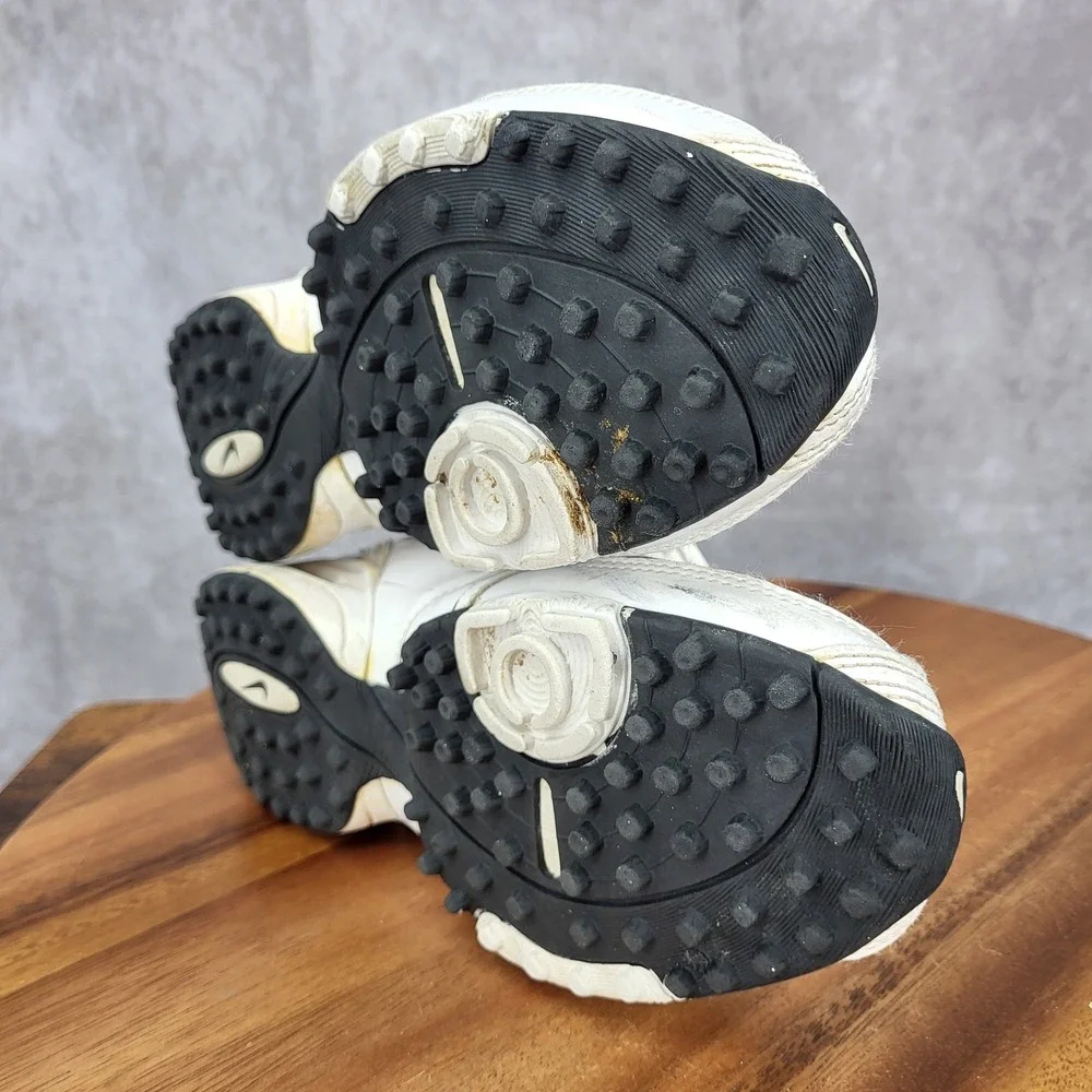 Nike Team Destroyer Golf Shoes Womens 5 White Lacrosse Cleats 317350013 Sneakers